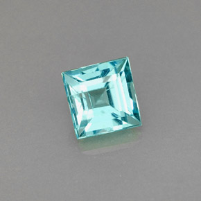 Apatita Azul claro Natural 0.67ct, Quadrado, VS