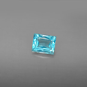 Apatita Azul claro Natural 0.88ct, Corte Esmeralda, VS