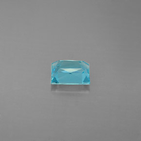 Apatita Azul claro Natural 0.88ct, Corte Esmeralda, VS