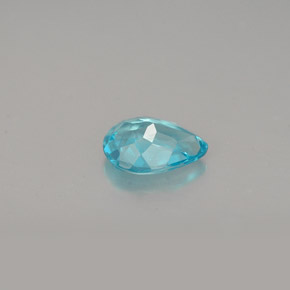 Apatita azul natural 0,67ct, formato de pêra, VS