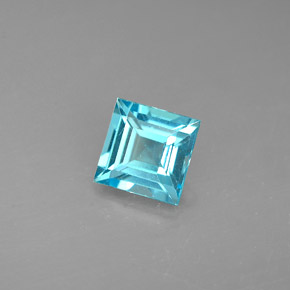 Apatita azul natural 0,66ct, quadrado, VS