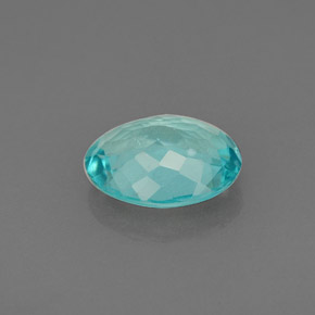 Apatita azul natural 1,44ct, corte oval, VS-SI