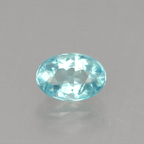 Apatita Azul claro Natural 0.56ct, Corte Oval, VVS-VS