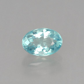 Apatita Azul claro Natural 0.56ct, Corte Oval, VVS-VS