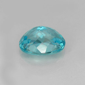 Apatita azul natural 1,27ct, corte oval, VVS-VS