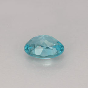Apatita azul natural 0,83ct, corte oval, VVS-VS