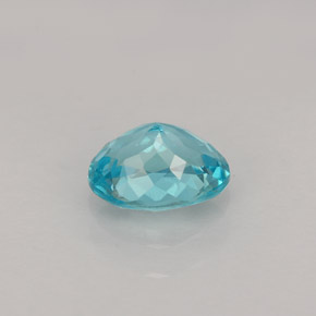 Apatita azul natural 0,88ct, corte oval, VVS-VS