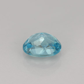 Apatita azul natural 1,01ct, corte oval, VVS-VS