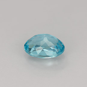 Apatita azul natural 1,01ct, corte oval, VVS-VS