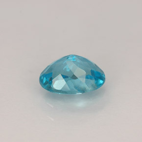 Apatita azul natural 0,92ct, corte oval, VVS-VS