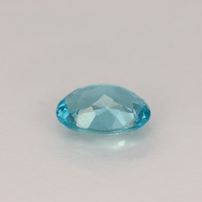 Apatita azul natural 0,82ct, corte oval, VS