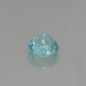 Apatita azul natural 0,66ct, corte redondo, VS