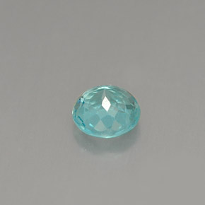 Apatita azul natural 0,50ct, corte redondo, VS