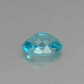 Apatita azul natural 0,89ct, corte oval, VVS-VS