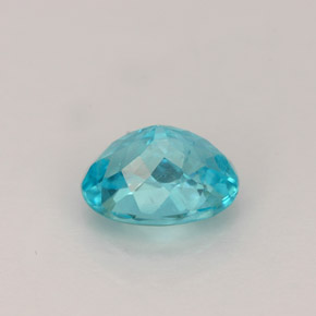 Apatita azul claro natural 1,20ct, corte oval, VS