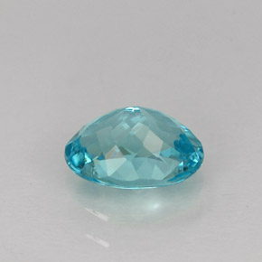 Apatita azul natural 1,07ct, corte oval, VS