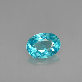 Apatita Azul claro Natural 0.81ct, Corte Oval, VS