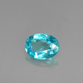 Apatita Azul claro Natural 0.81ct, Corte Oval, VS