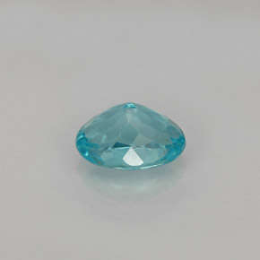 Apatita azul natural 0,88ct, corte oval, VS