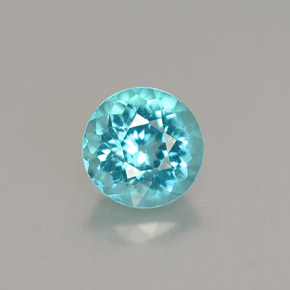Apatita Azul claro Natural 0.92ct, Corte Redondo, VVS-VS