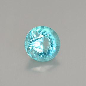 Apatita Azul claro Natural 0.92ct, Corte Redondo, VVS-VS