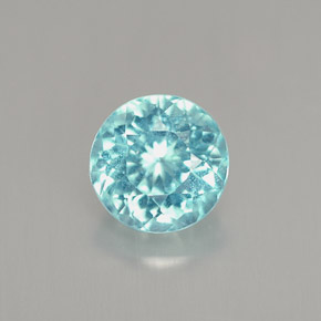 Apatita Azul claro Natural 1.08ct, Corte Redondo, VS