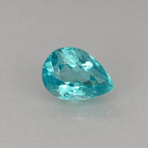 Apatita Azul claro Natural 0.74ct, Formato de pêra, VS