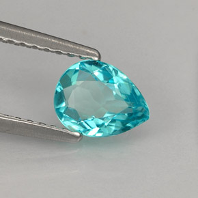 Apatita Azul claro Natural 0.79ct, Formato de pêra, VS