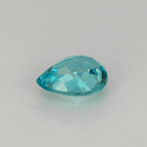 Apatita Azul claro Natural 0.79ct, Formato de pêra, VS