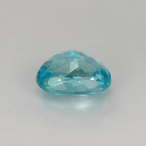 Apatita azul natural 0,98ct, corte oval, VS-SI