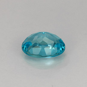 Apatita azul natural 0,99ct, corte oval, VS