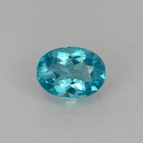 Apatita Azul claro Natural 0.86ct, Corte Oval, VS