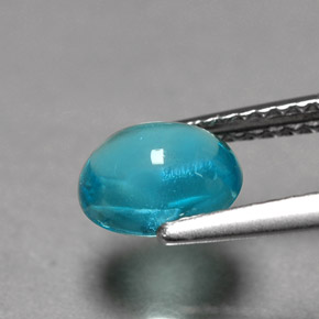 Apatita Azul claro Natural 1.36ct, Corte Oval, Transparente