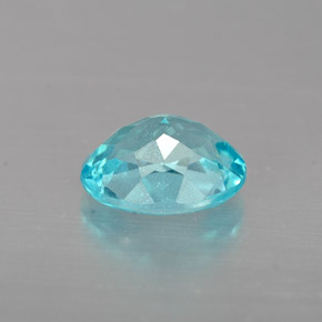 Apatita azul natural 0,96ct, corte oval, VS