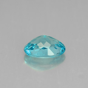 Apatita azul natural 0,88ct, corte oval, VS
