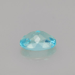Apatita azul natural 0,85ct, corte oval, VS