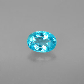 Apatita Azul claro Natural 0.99ct, Corte Oval, VS