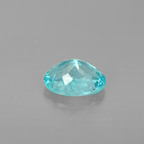 Apatita azul natural 0,86ct, corte oval, VS