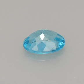 Apatita azul natural 0,86ct, corte oval, VS