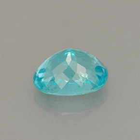Apatita azul natural 1,06ct, corte oval, VS
