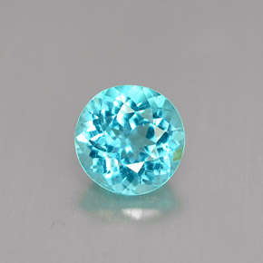 Apatita Azul claro Natural 0.97ct, Corte Redondo, VS