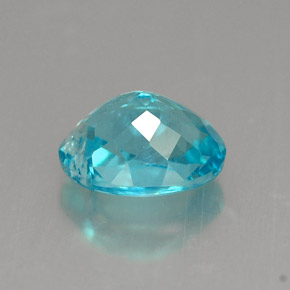 Apatita azul natural 1,22ct, corte oval, VS