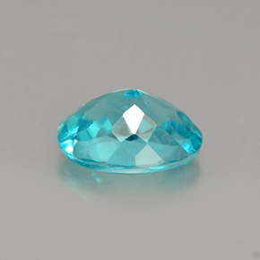 Apatita azul natural 1,01ct, corte oval, VS
