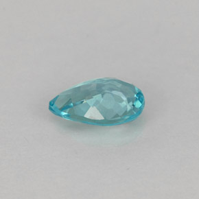 Apatita Azul claro Natural 0.67ct, Formato de pêra, VS