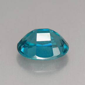 Apatita azul natural 3,24ct, corte oval, VVS-VS