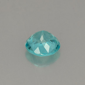 Apatita azul claro natural 0,79ct, corte redondo, VVS-VS