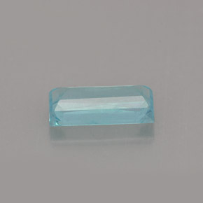 Apatita azul natural 1,08ct, baguete, VS