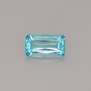 Apatita Azul claro Natural 0,50ct, Corte Esmeralda, VS