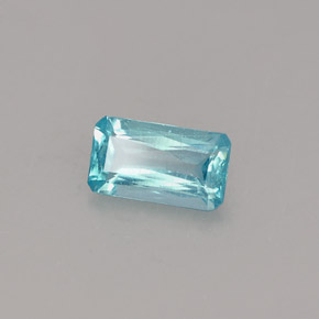 Apatita Azul claro Natural 0,50ct, Corte Esmeralda, VS