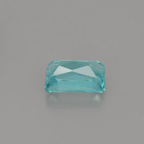 Apatita azul natural 1,04ct, baguete, VS